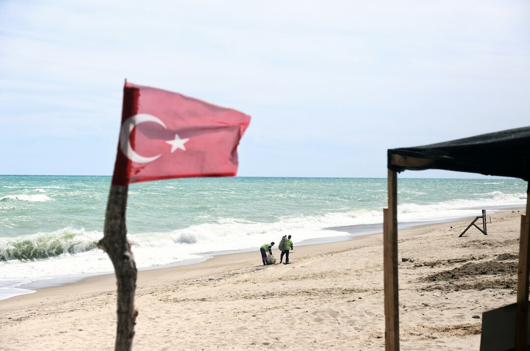 Two Turkish guests being calmed backstage before a live broadcast